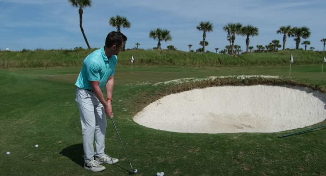 Mastering the Wedge Shot Over a Bunker from Bermuda Grass